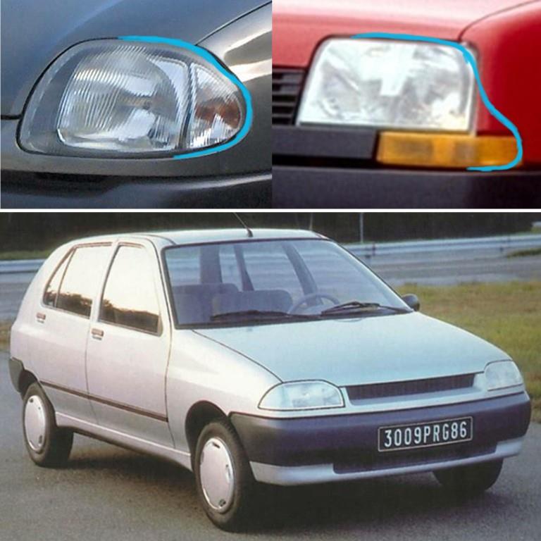 Koplampen Clio en Supercinq