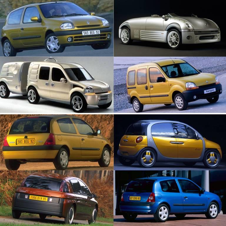 Clio and concept cars