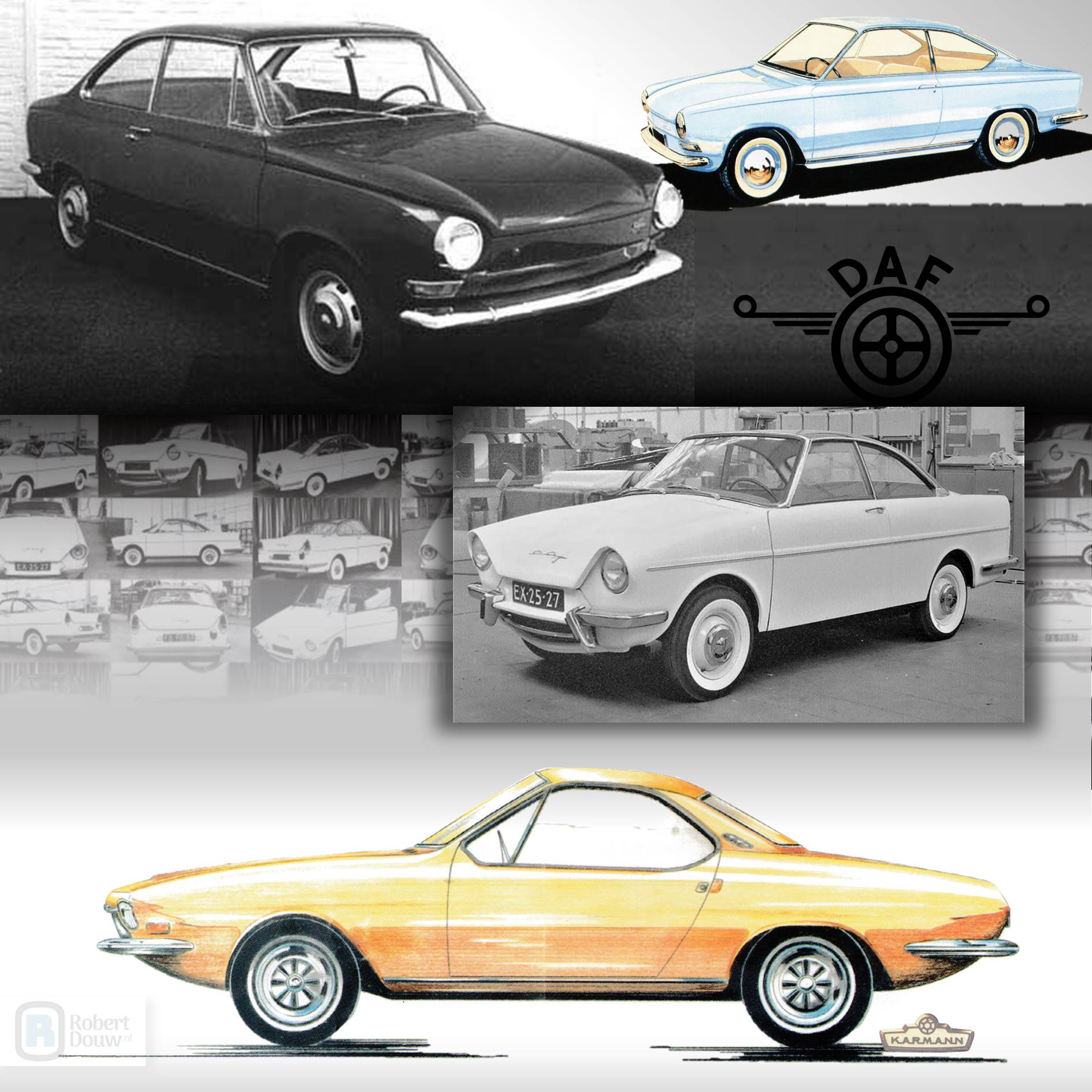 Photos and drawings of coupés.