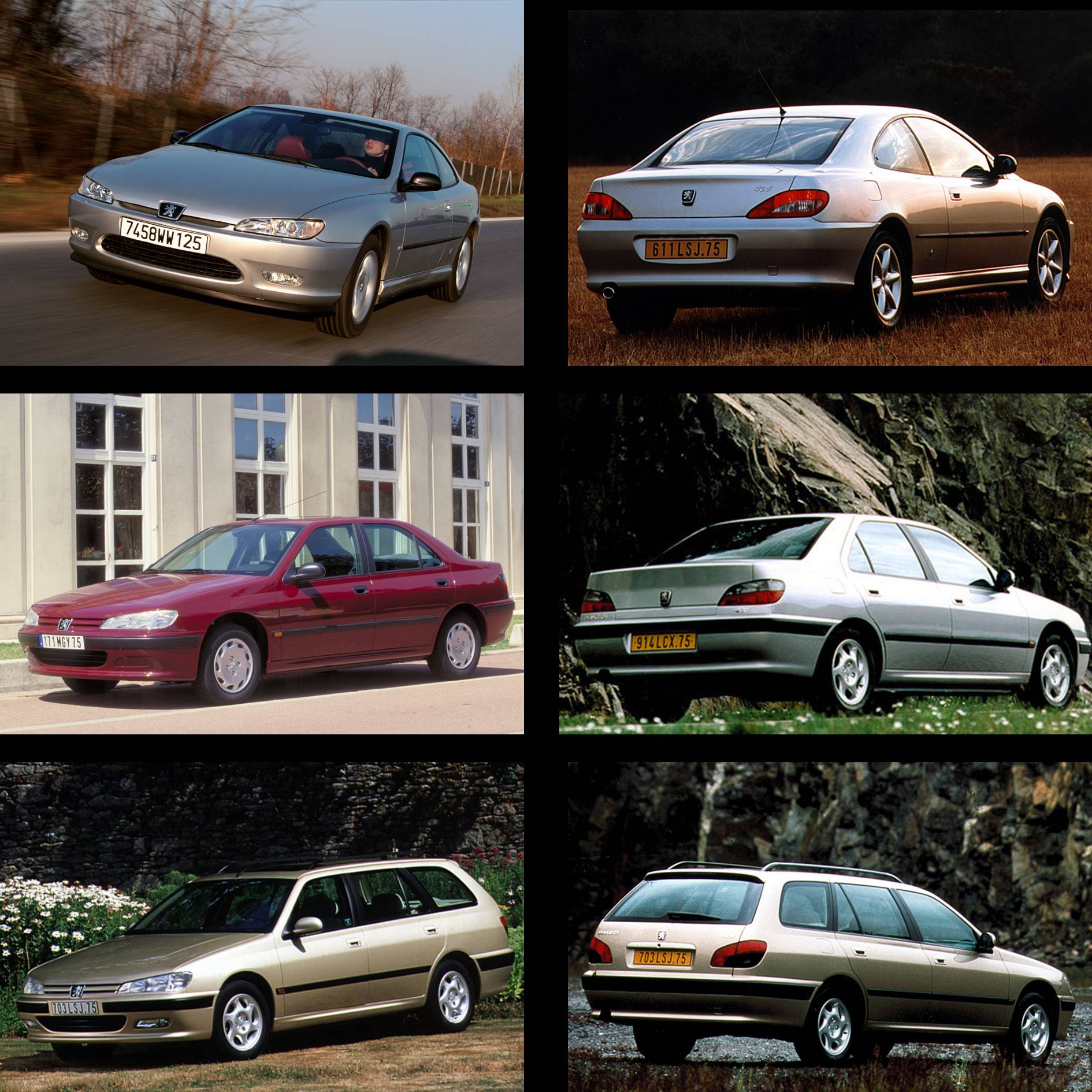 Peugeot 406 Coupé, berline and break