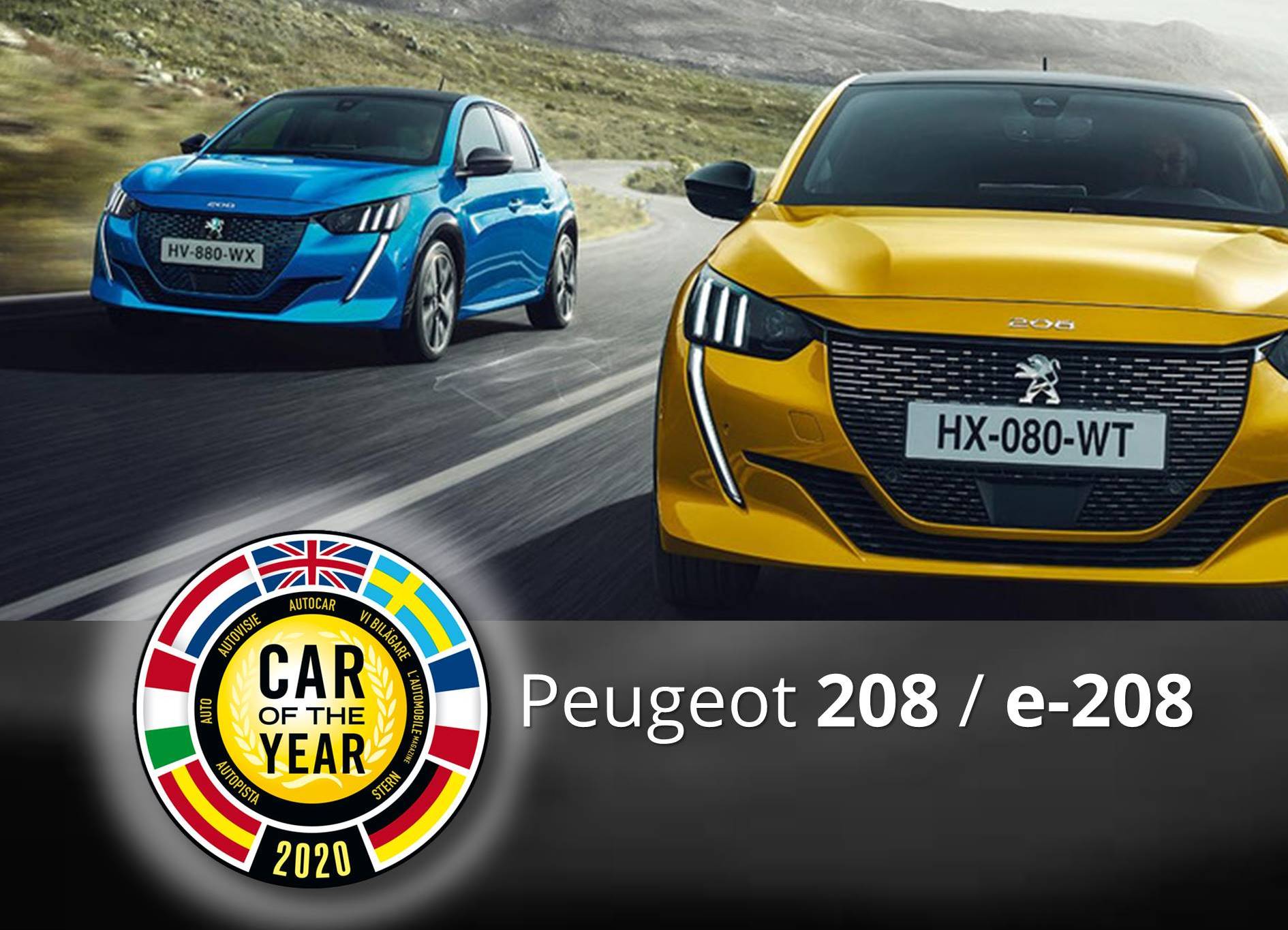 Blauwe en gele auto